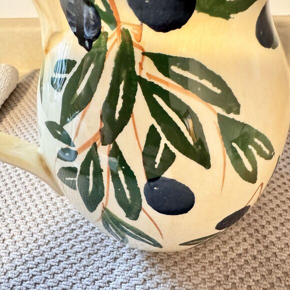 Vintage La Ceramica V.B.C Ceramic Pottery Pitcher 6770 Made In Italy 7 5/8” Tall - Picture 7 of 10